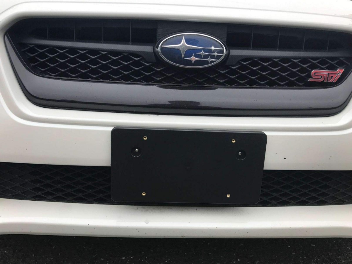 Front License Plate Mount Bcket Round Hole Adapter Kit For Subaru Impreza 2006a 2007 Sedan Only A Holder Set With 2 Adapters
