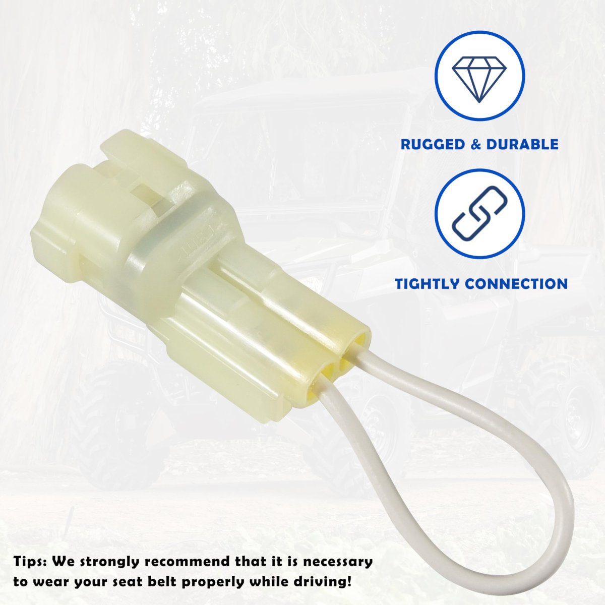 Utv Seat Belt Bypass For Honda Pioneer 700 1000 Harness Override Switch Connector Jumper Plug 700-2 700-4 1000-3 1000-5