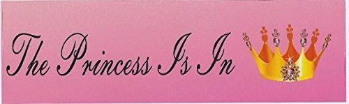 Stickertalk The Princess Is In Magnet 10 Inches By 3