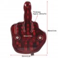 Yuanjs Motorcycle Taillight 12v Led Rear Brake Lamp Unique Middle Finger Styling Fits