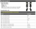 Front Strut And Coil Spring Assembly Set Of 2 For 2007-2012 Nissan Sentra Does Not Fit Se-r Spec V Models