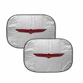 Ipick Image For Jeep Trailhawk Logo Universal Fit Dual Panels 2 Of 28 W X 24 L Easy Folding Windshield Sun Shade