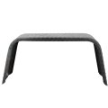 Recpro Trailer Steel Fender 14 Gauge Round And Flat Top Diamond Smooth Design Diamond Plate 10 X 32 15