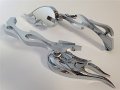 Hongk- Chrome Running Mirror Compatible With Kawasaki Suzuki Hayabusa R1 R6 Flame B01c0svaye