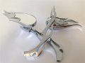 Hongk- Chrome Running Mirror Compatible With Kawasaki Suzuki Hayabusa R1 R6 Flame B01c0svaye