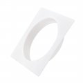 Uxcell 10inch Duct Connector Flange Abs Plastic Air Outlet Inlet Hose Pipe Adaptor For Ventilation Equipment