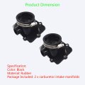 All-carb 2-pack Carburetor Flange Carb Socket Intake Boots Replacement For Ski-doo 600 500 420867882 420867880