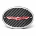 Ipick Image Made For Jeep Trailhawk 3d Logo On Carbon Fiber Look Oval Billet Aluminum 2 Tow Hitch Cover