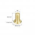 Uxcell Brass Machine Screws M3x5mm Phillips Pan Head Fastener Bolts For Furniture Office Equipment Electronics 12pcs