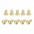 Uxcell Brass Machine Screws M3x5mm Phillips Pan Head Fastener Bolts For Furniture Office Equipment Electronics 12pcs
