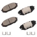 D2398 Ceramic Front Disc Brake Pad Set With Hardware For Hyundai Tucson Sonata Ioniq 5 6 And Kia Ev6 Sportage 