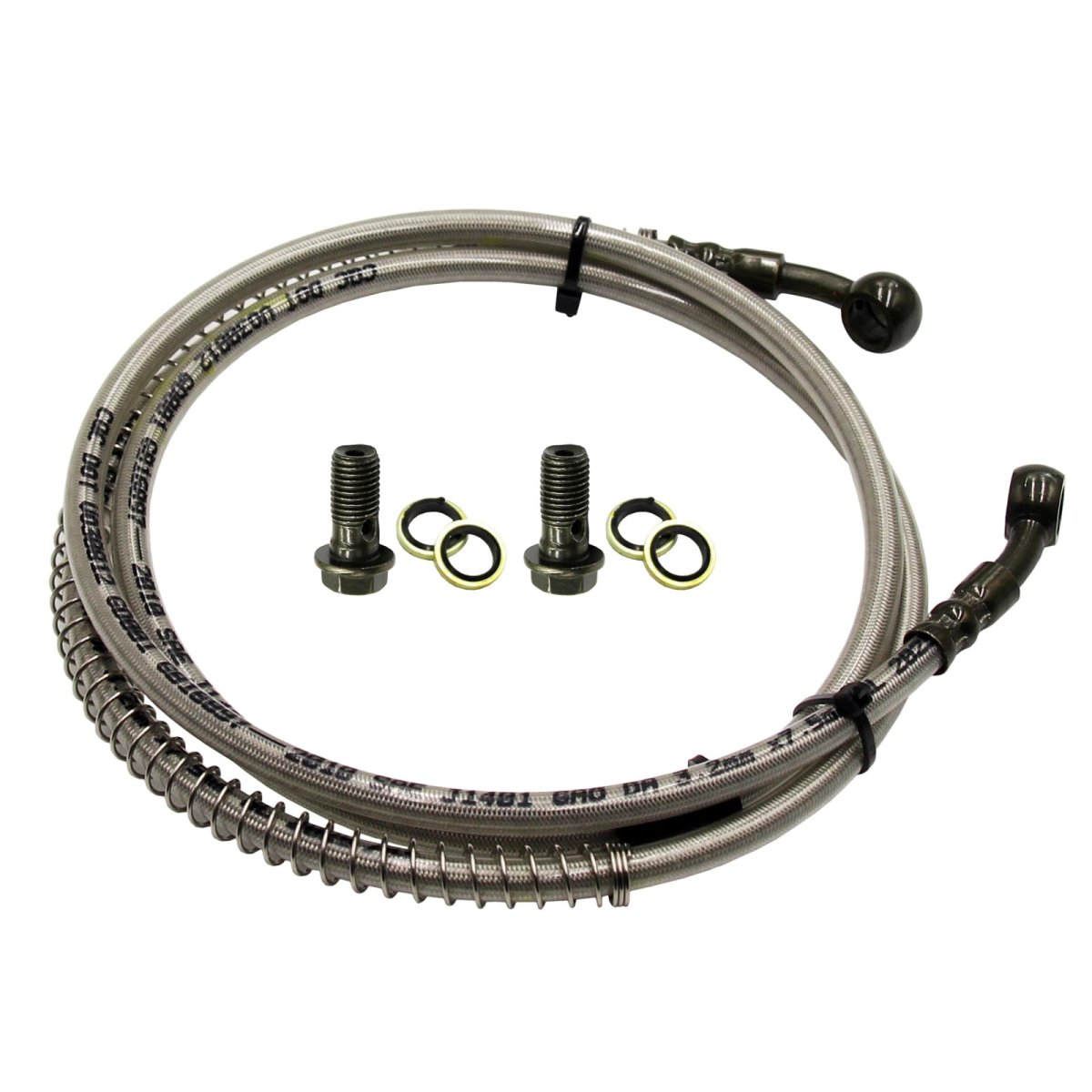 Hydraulic Brake Line Hose Cable For Pit Trail Quad Go Kart Dirt Bike Atv Stainless Steel Braid Ptfe 1330mm Universal Fit