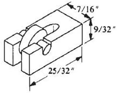 Window Roller Assembly Nylon Wheel 7 16 Diameter Package