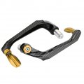 Akozon 7 8inch Universal 22mm Cnc Handlebar Protector Brake Clutch Aluminum Alloy Motorcycle Lever Guard Proguard Gold 