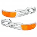 N P Replacement Turn Signal Lights Bumper Lamp Assembly Set For 99-06 Chevy Silverado 00-06 Suburban Tahoe Passenger And Driver 