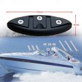 Ihreesy 130mm Boat Cleat Nylon Black Dock Rope Kayak Deck Canoe Line