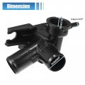 Uxcell No 25329-f2000 Engine Radiator Filler Neck W O Cap For Hyundai Veloster 2019-2021 Elantra Kia Forte 2019-2023 Plastic