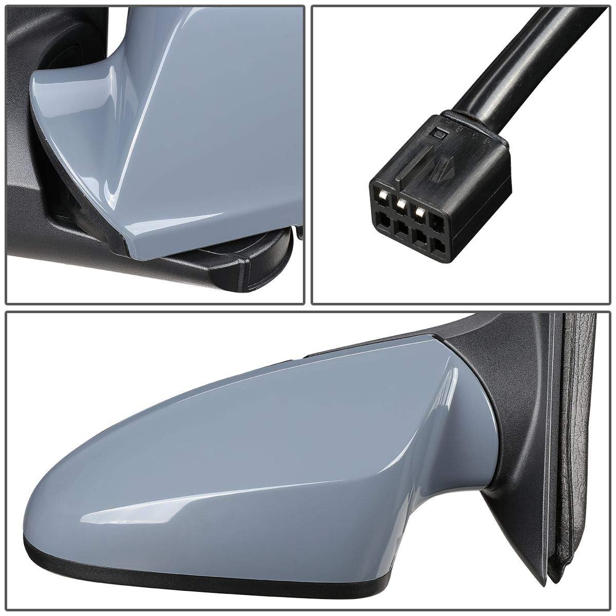 Auto Dynasty Gm1320342 Oe Style Powered Driver Left Side View Door Mirror For Chevy Malibu Saturn Aura 08-12