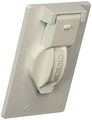 Hubbell-bell 5155-1 1 406-inch 1-gang Vertical Single Weatherproof Cover 