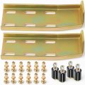 2 Pack 13-04387 For Peterbilt 379 Upper Roller Bracket Kit With Rollers And Hardware Replaces 13-04391 13-04667 13-04403 Fits 