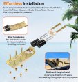 2 Pack 13-04387 For Peterbilt 379 Upper Roller Bracket Kit With Rollers And Hardware Replaces 13-04391 13-04667 13-04403 Fits