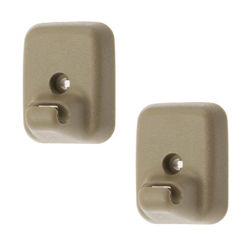2pcs Camel Tan Sun Visor Holder Retainers Clip For Ford F 150 2009-2014 Replace I Al3z1504132ab