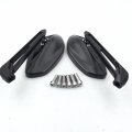 Smt-cnc Gridding Black Rear View Left Right Led Integrated Side Mirrors Compatible With 8mm 10mm Screw Yamaha Fz1 Fz6 Suzuki