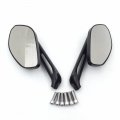 Smt-cnc Gridding Black Rear View Left Right Led Integrated Side Mirrors Compatible With 8mm 10mm Screw Yamaha Fz1 Fz6 Suzuki