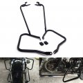 Hk-tghd-sg04-bk2- Us Front Saddlebag Bracket Guard Crash Bar Compatible Withharley Touring Road Glide Flh 14 