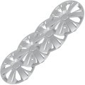 Set Of 4 16 In Universal Wheel Rim Hubcaps Silver Replacement Covers For Acura Chevrolet Dodge Ford Honda Hyundai Kia Mazda