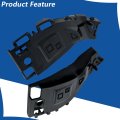 Front Bumper Side Support Set For Flex 2009 2019 Left And Right 2pcs Black Plastic Replacement 8a8z17e814a 8a8z17e814b