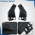 Front Bumper Side Support Set For Flex 2009 2019 Left And Right 2pcs Black Plastic Replacement 8a8z17e814a 8a8z17e814b
