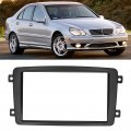 2 Din Car Stereo Radio Fascia Plate Dvd Audio Dash Frame Double Install Kit Installation Fit For C Class W203 02a 04