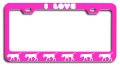 I Love Boerboel Dogs Pets Pn Metal License Plate Frame Tag Holder B39 