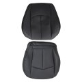 Black Front Driver Side Bottom And Top Perforated Leather Seat Covers For Mercedes Benz E63 E280 E300 E320 E350 E500 E550 2003 