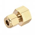Uxcell Compression Tube Fitting G1 2 Female Thread X 8mm Od Straight Coupling Adapter Brass