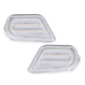 Led Turn Signal Lights For Pontiac Firebird 1998-2002 Corner Parking Driver And Passenger Side Gm2520177 Gm2521177 Clear Lens 