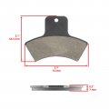 For Rear Brake Pads Polaris Scrambler 400 4x4 1998-2002 Mod-ztf1-17253