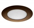 6 Inch Recessed Can Brown Bronze Shower Trim With Milky Frosted Lens Fits Halo Juno Elco 