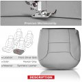 A-premium Pewter Gray Bottom Seat Cover Compatible With Chevrolet Silverado 1500 2500 Tahoe C1500 C2500 K1500 Suburban C3500