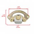 Caltric Front Rear Left Right Brake Calipers With Pad Compatible Polaris Sportsman 1000 Xp 2015 2016 2017 2018 2019 2020 2021