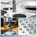 Uxcell Metric Thread Tap M6 X 0 5 H2 Straight Flute Machine Taps Screw Milling Threading Tapping Repair Tool
