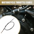 Uxcell 123cm 48 4 Length Black Rubber Coated Motorcycle Motorbike Clutch Cable Wire Line Replacement For Suzuki Gn125