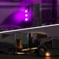 Partsam 1pc Dual Revolution Led Watermelon Light Amber Turn Signal And Marker To Purple Auxiliary For Truck Surface Mount With