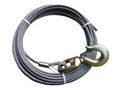 4-716ps50s Winch Cable 7 16 In X 50 Ft Fiber Core With 3 Ton Swivel Hook And Latch Kit 16540 Lb Breaking Strength 