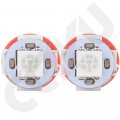 Ocpty Cab Marker Light 5pcs Smoke Covers Top Roof Running Assembly Waterproof 12v T10 Red Led Bulbs Fit For 1999-2002 Dodge Ram