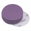 Uxcell 20pcs 3-inch Purple Sanding Discs 1000 Grits Hook And Loop Professional Aluminum Oxide Sand Paper Wet Dry Polish For