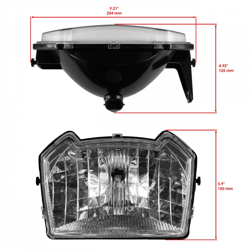 Middle Headlight Assembly For Polaris Sportsman X2 550 2010 2011 2012 2013 Complete Part Number