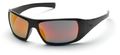 Pyramex Sb5645d Goliath Safety Glasses Black Ice Orange Mirror Lens 12 Pair 
