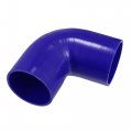 Vekauto 90 Degree Elbow Coupler Silicone Hose 89mm 3 5 Id 125mm Length Intercooler Tube Universal For Car Engine Durable Blue 